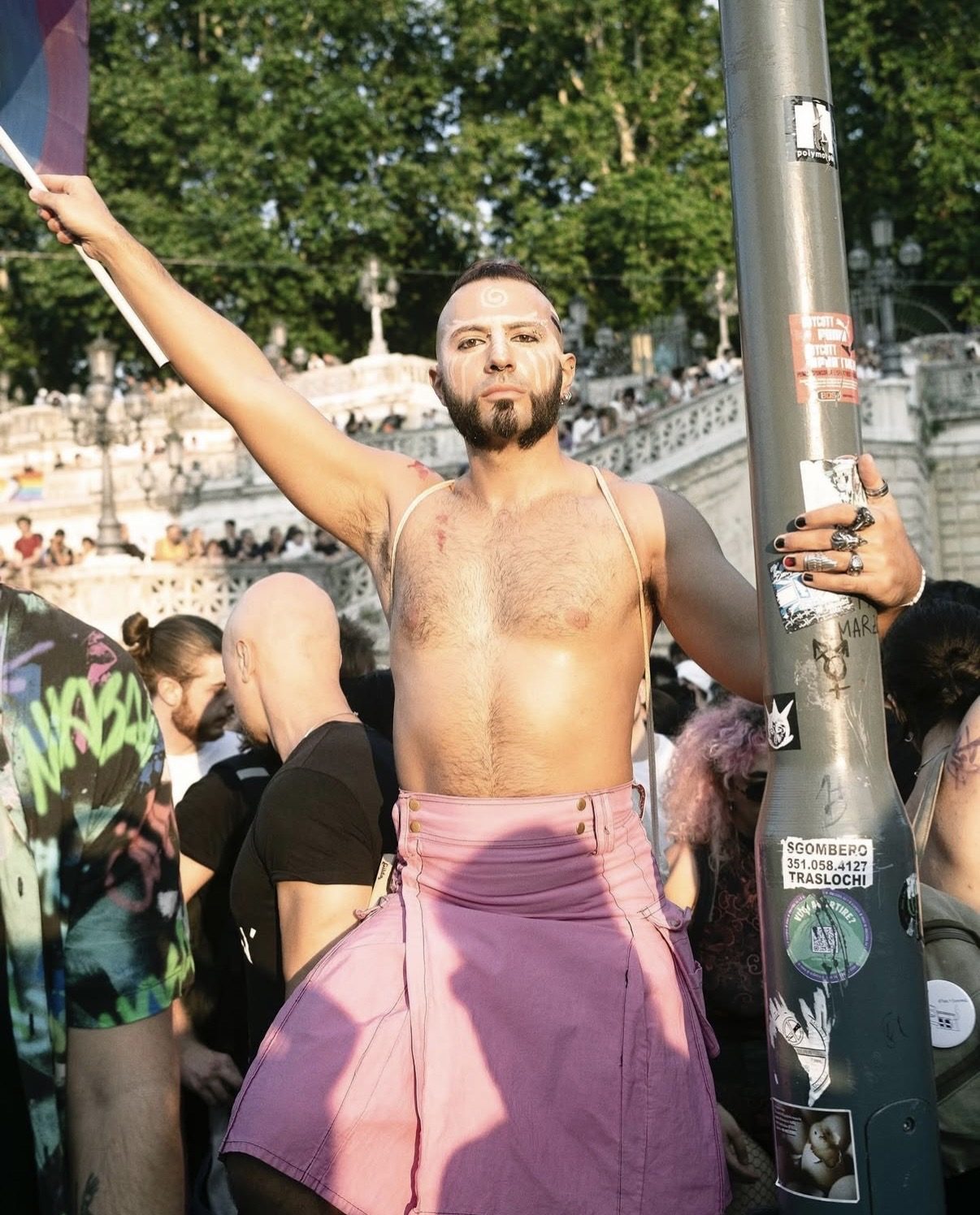 Reportage of a demonstration