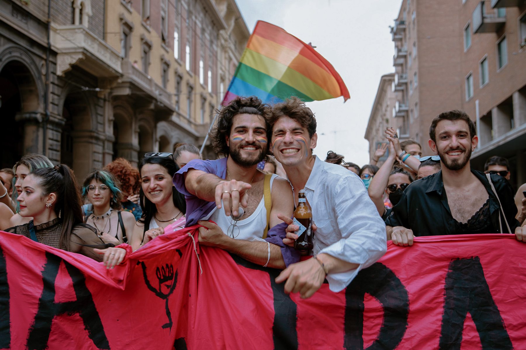 Reportage of a demonstration